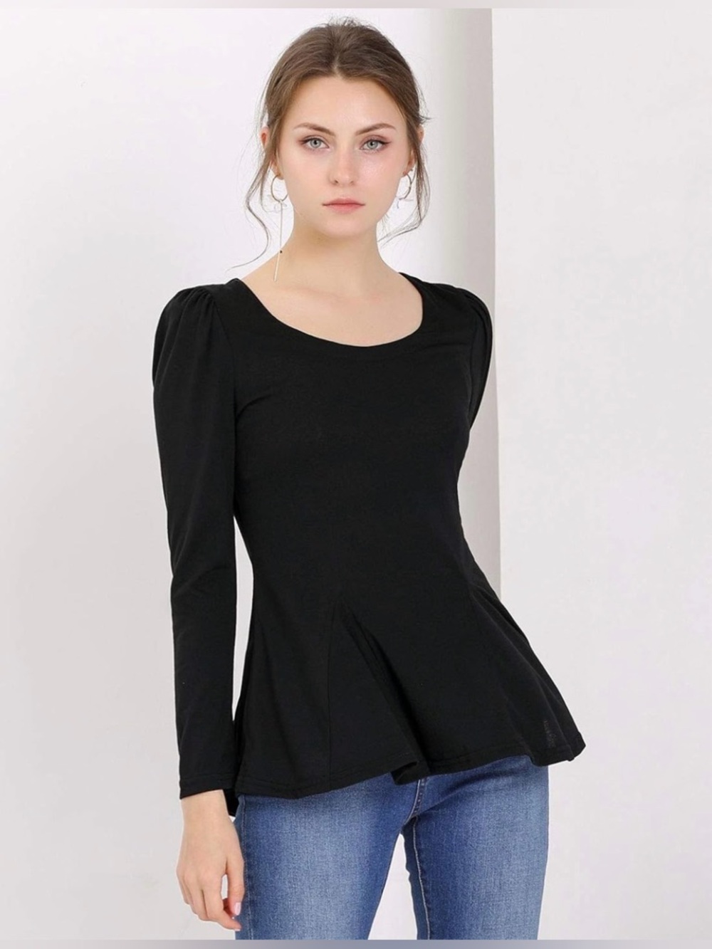Allegra K Peplum Shirt
